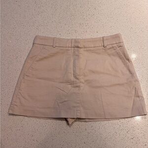 NWOT Abercrombie Chino Skort Gray Size S